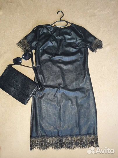 Кожаное платье