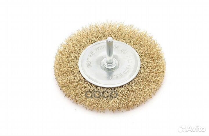 Щетка для дрели проволочная плоская 75 мм 27107