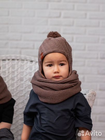 Комплект шапка+снуд деми коди