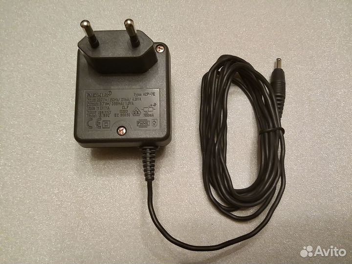 Зарядное устройство для телефонов Nokia 3,7V 355mA