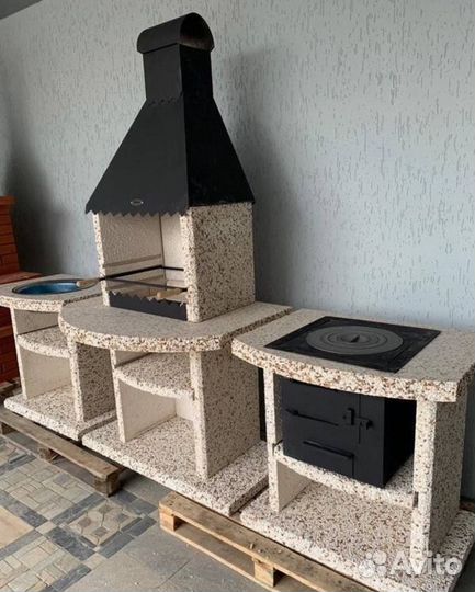 Мангальный комплекс, барбекю зона