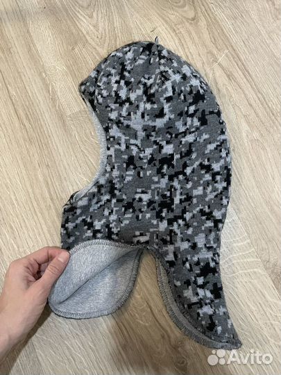 Шапка шлем для мальчика 52 54