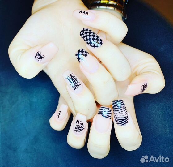 Маникюр наращивание