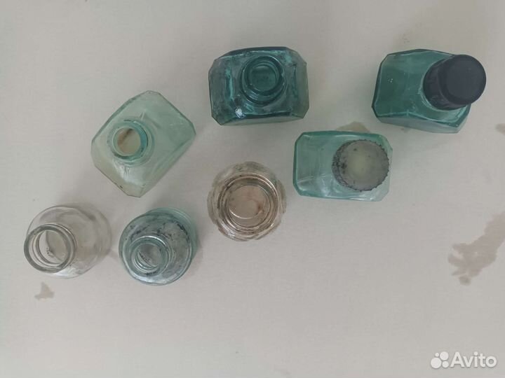 Чернильницы, баночки от чернил. СССР