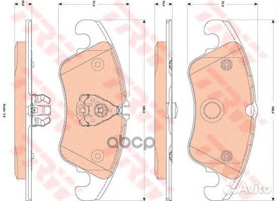 Колодки торм.пер. GDB1833 TRW