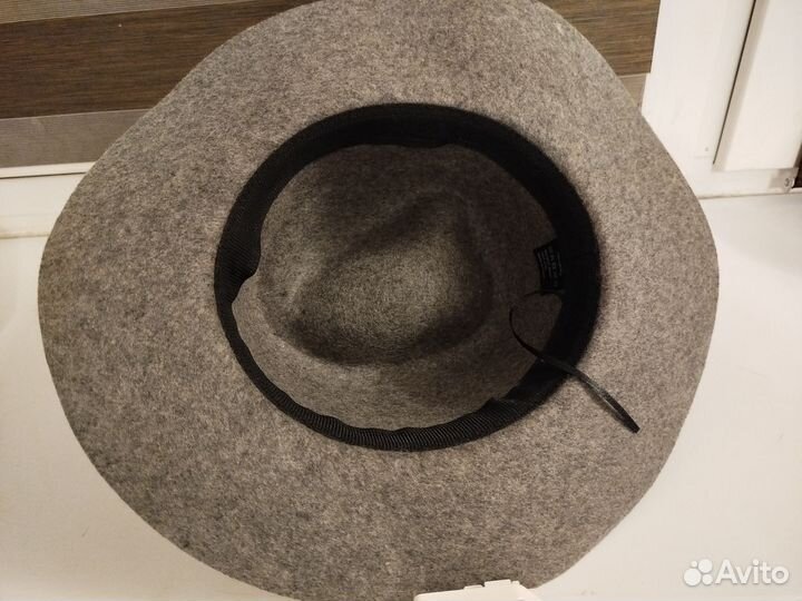 Шляпа женская фетровая, шерсть 100%
