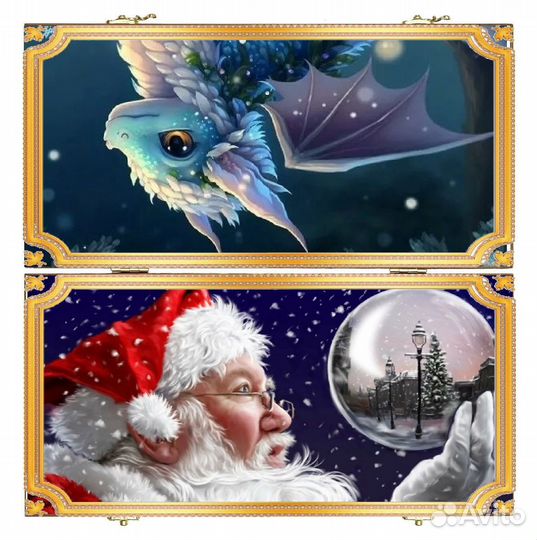 Подарочные нарды. Ручная роспись