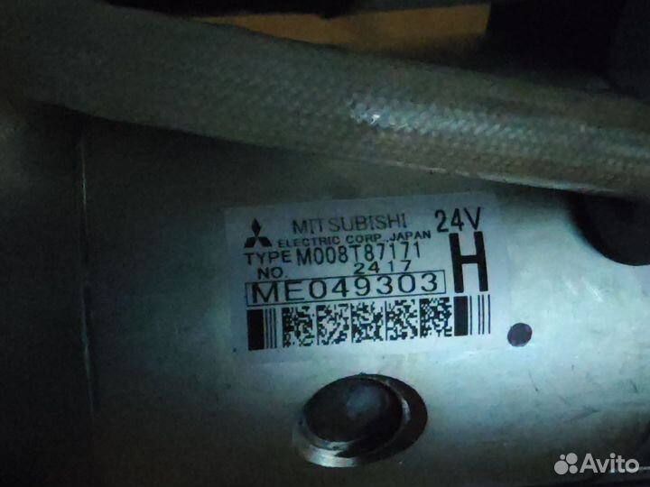 Стартер Мицубиси 6D34TLE New Holland Kobelco