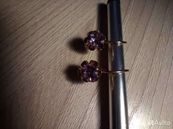 Золотые серьги СССР