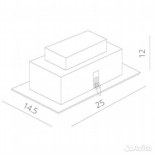 Точечный светильник Cardani Medio A5930PL-2SI