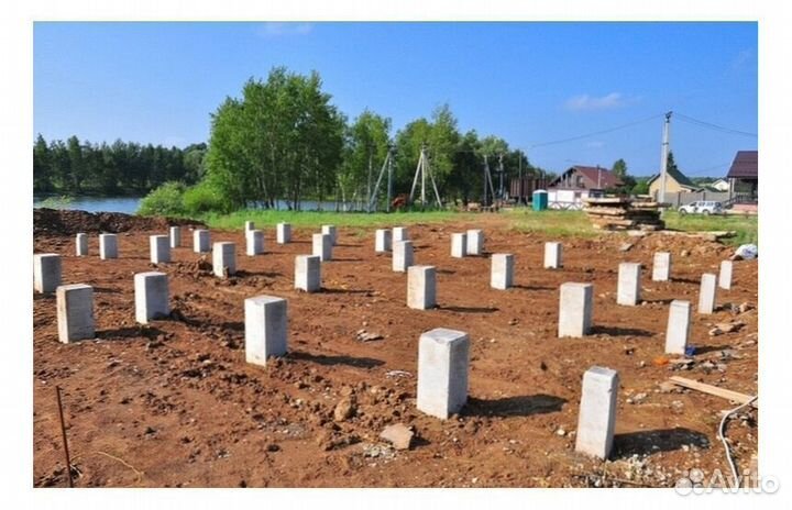 Железобетонные сваи для фундамента