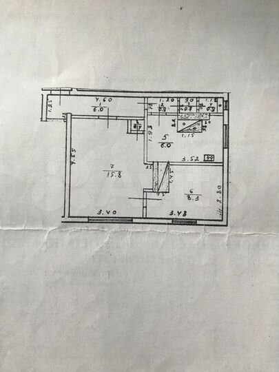 2-к. квартира, 39 м², 1/2 эт.