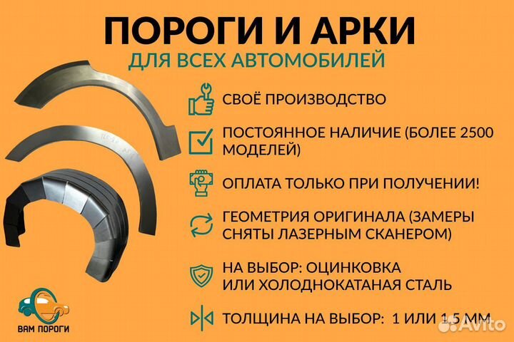 Ремонтные арки Daewoo Nexia Рестайлинг