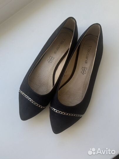 Балетки черные