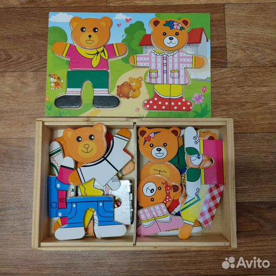 Деревянные пазлы для малышей