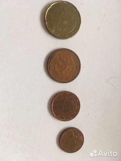 1,2,5,20 euro cent