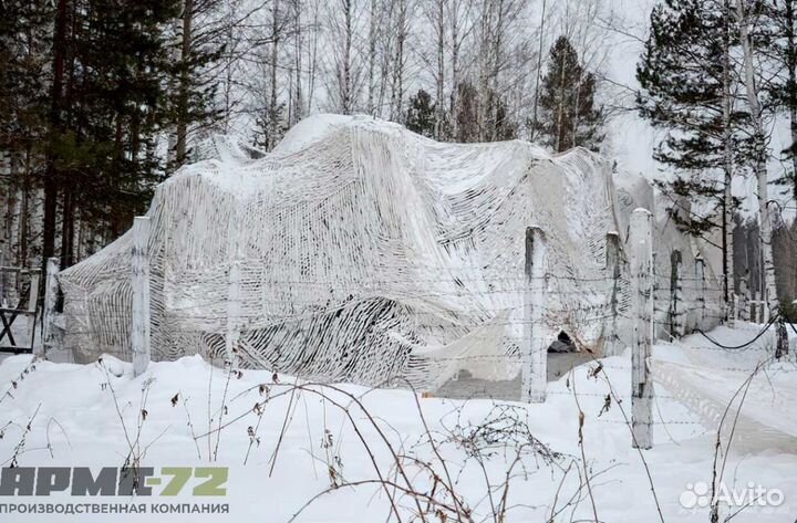 Маскировочная сеть мкт-2С снег