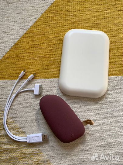 Внешний аккумулятор Pebble 5200 мАч, винный