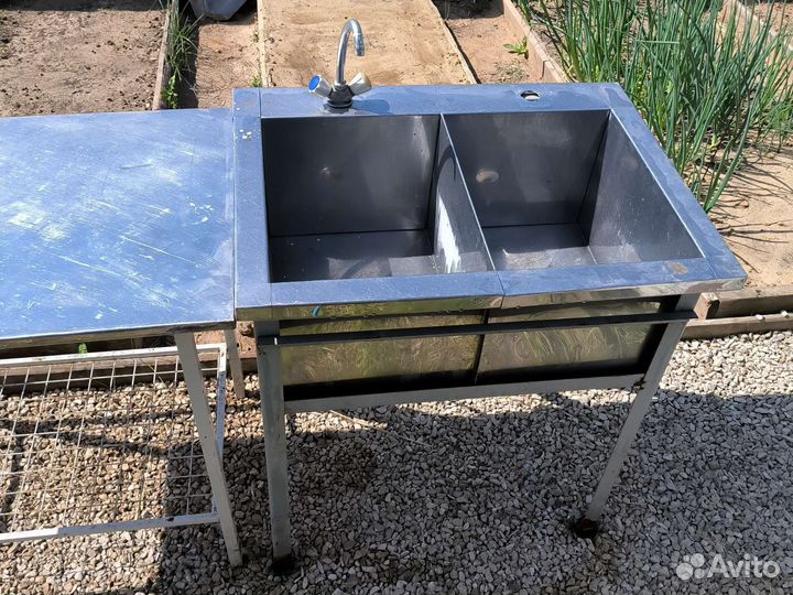 Мойка нержавейка + 2 стола нержавейка