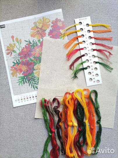 Набор для вышивания крестом Риолис Бархатцы