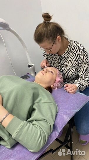 Обучение ламинирование ресниц