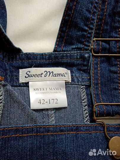 Джинсовый комбинезон для беременных