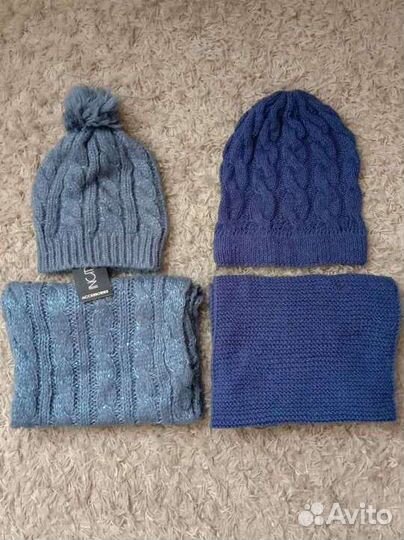 Комплект шапка и снуд женский