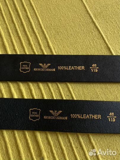 Ремни мужские Armani, новые, натуральная кожа