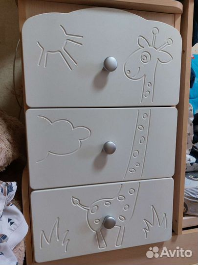 Детская кроватка трансформер с маятником