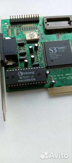 Видео карта ретро PCI S3 Trio64V+ S3 64V+ б/у