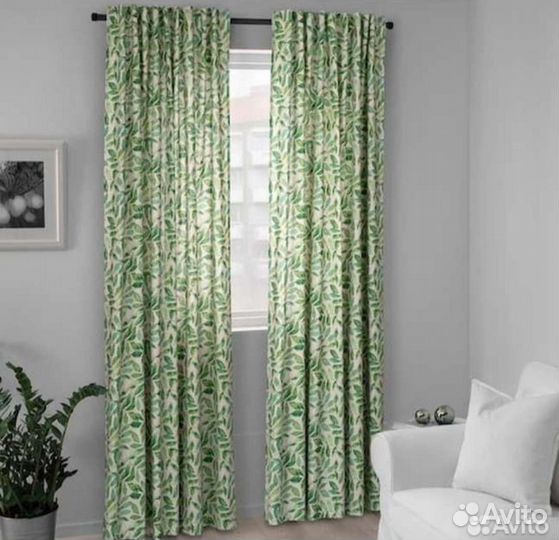 Шторы новые IKEA фленёрт