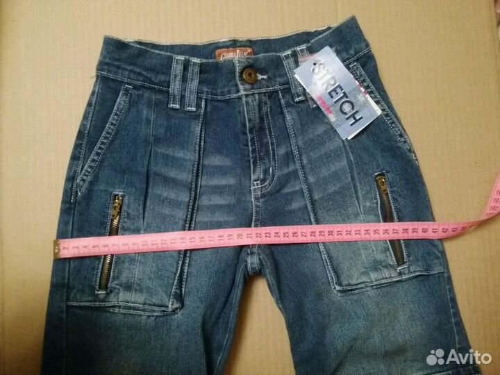 Модные джинсовые брюки на девочку.новые