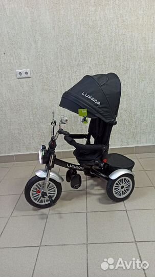 Новый трёхколесный велосипед Luxmom 5199, чëрный