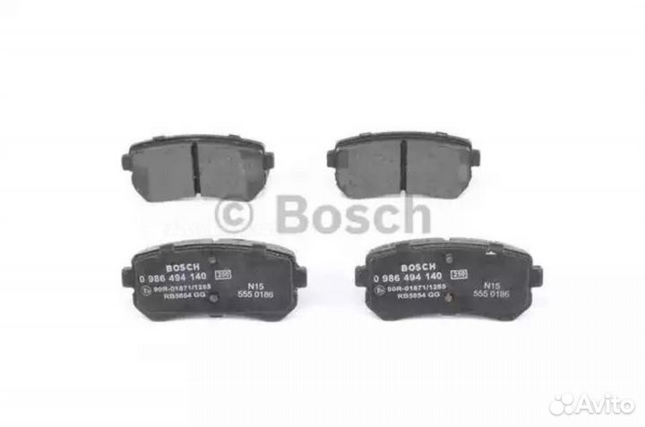 Bosch 0 986 494 140 Колодки тормозные дисковые зад