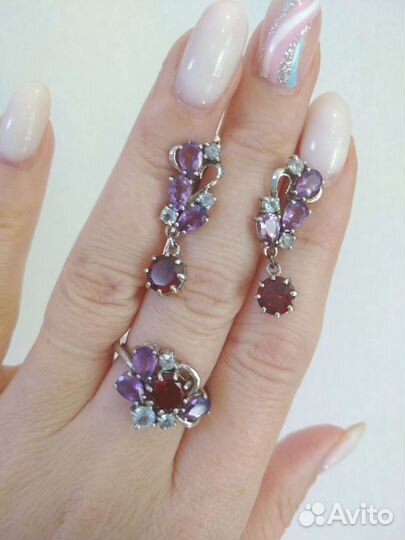 Серьги серебро