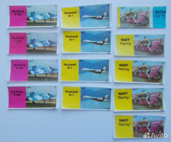 Вкладыши и обертки от жевательной резинки