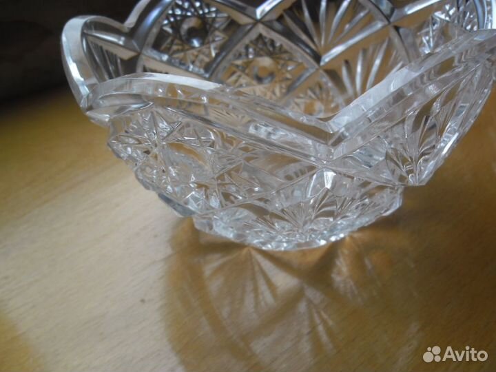 2 вазы салатницы хрусталь СССР, цена за обе вместе
