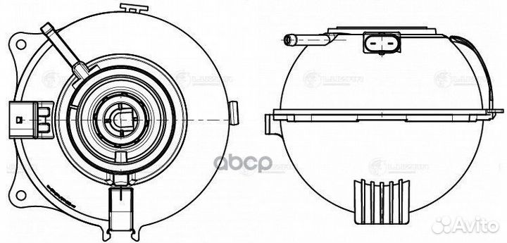 Бачок расширит. охл. жидкости VW polo sedan (1