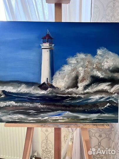 Картина маслом Маяк