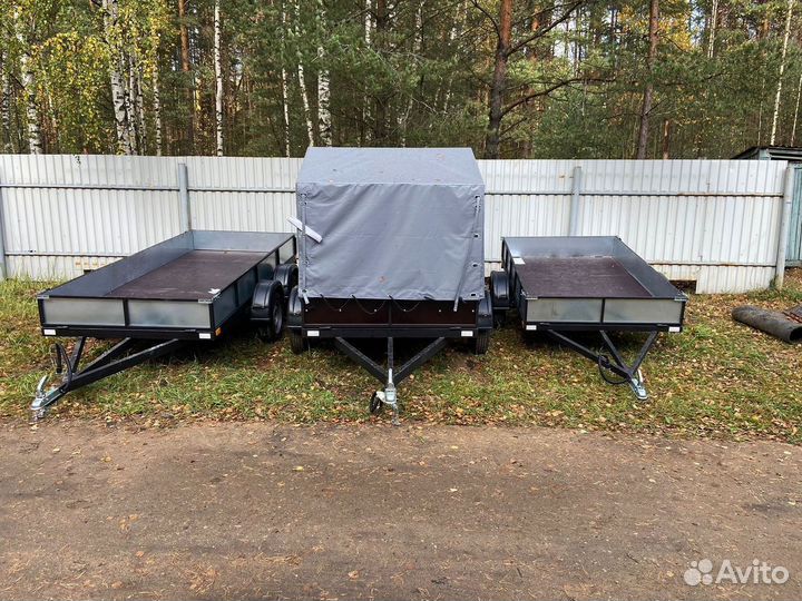 Прицеп легковой двухосный 2.5х1.5 бортовой