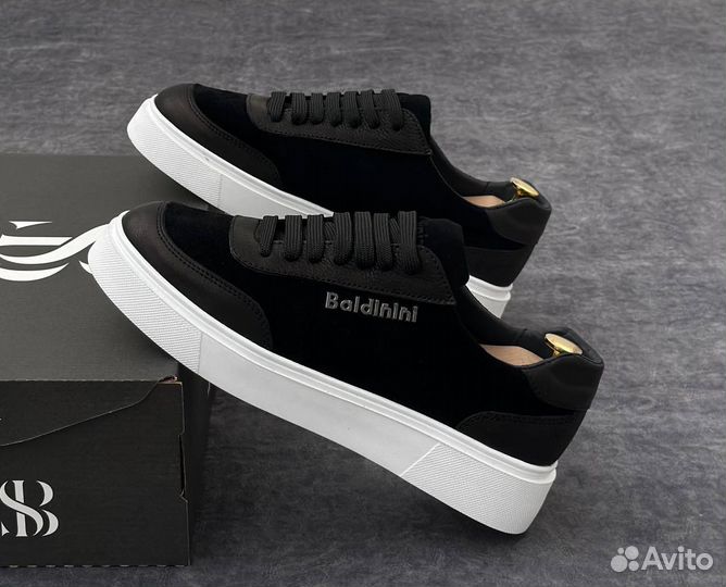 Кроссовки мужские baldinini из натуральной замши