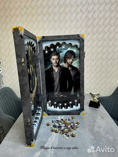 Нарды ручной работы со стеклом 