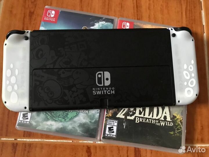 Нинтендо/Nintendo switch Oled Splatoon + Zelda 1,2