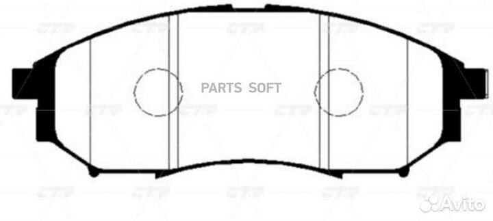CTR GK0982 (старый номер ckss-8) Колодки тормозные