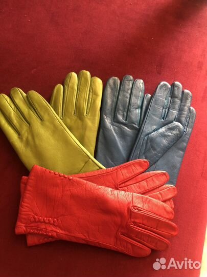 Перчатки мужские и женские кожаные