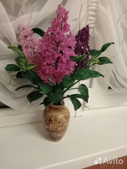 Сирень из бисера