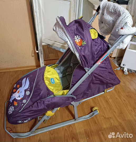 Санки коляска nika