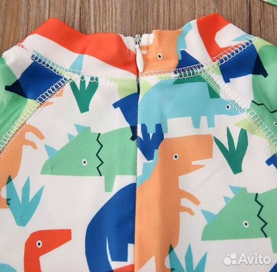 Детский слитный солнцезащитный купальник