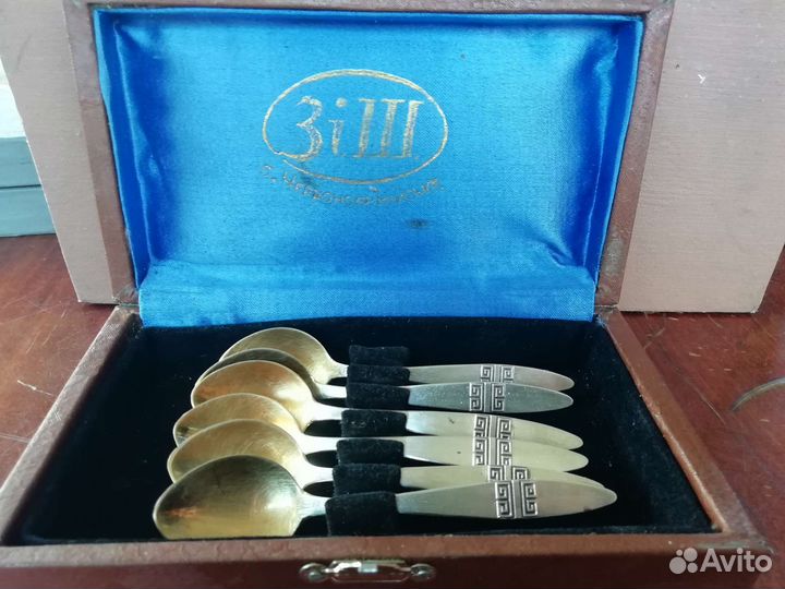 Мельхиоровые ложки, ножи СССР