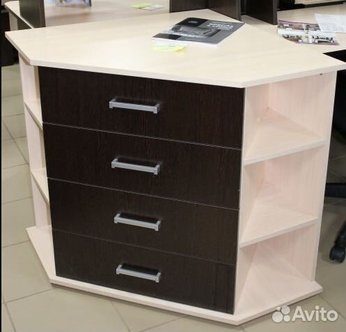 Комод угловой Дуб молочный